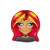 Size: 850x850 | Tagged: safe, artist:pumpkinpetalpie, sunset shimmer, human, g4, bust, choker, female, humanized, simple background, solo, transparent background