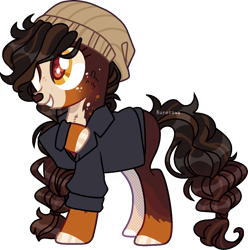 Size: 1218x1230 | Tagged: safe, artist:kurosawakuro, oc, oc only, deer, deer pony, original species, base used, clothes, female, simple background, solo, transparent background