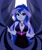 Size: 1003x1199 | Tagged: safe, artist:rosemile mulberry, princess luna, vice principal luna, human, equestria girls, absolute cleavage, bare shoulders, breasts, busty princess luna, cleavage, female, gem, reasonably sized breasts, redraw, siren gem, sleeveless, solo, younger