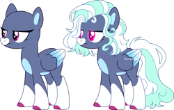 Size: 3762x2376 | Tagged: safe, artist:kurosawakuro, oc, pegasus, pony, base used, colored wings, female, gradient wings, high res, mare, offspring, parent:limestone pie, parent:zephyr breeze, parents:zephyrstone, simple background, solo, transparent background, wings