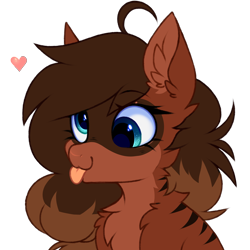 Size: 3000x3000 | Tagged: safe, artist:pesty_skillengton, oc, oc only, oc:maia, hybrid, pony, raccoon, raccoon pony, bust, chest fluff, cute, derp, female, floating heart, heart, high res, mare, portrait, silly, simple background, sketch, solo, tongue out, transparent background