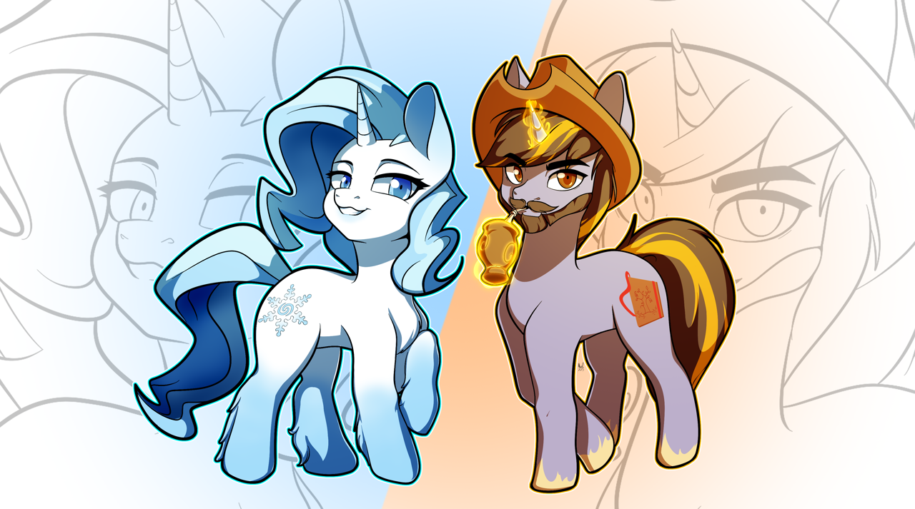 Sharp Mlp #3038538 - safe, artist:alexsc112, oc, oc:frosty sharp, pony, unicorn ...