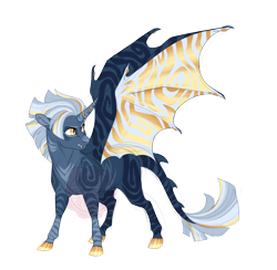 Size: 3900x3800 | Tagged: safe, artist:gigason, oc, oc:tiger shark, alicorn, bat pony, bat pony alicorn, pony, bat wings, high res, horn, male, simple background, solo, stallion, transparent background, wings