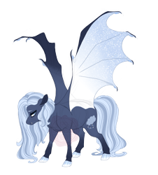 Size: 3700x4100 | Tagged: safe, artist:gigason, oc, oc:gray cloud, bat pony, pony, female, mare, offspring, parent:rolling thunder, simple background, solo, transparent background