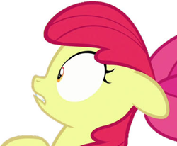 Size: 374x308 | Tagged: safe, artist:movieliker236, edit, edited screencap, screencap, apple bloom, earth pony, pony, g4, my little pony: friendship is magic, the perfect pear, background removed, female, filly, floppy ears, foal, not a vector, simple background, white background