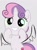 Size: 728x982 | Tagged: safe, edit, edited screencap, screencap, sweetie belle, alicorn, pony, g4, hard to say anything, my little pony: friendship is magic, 1000 years in photoshop, bipedal, female, filly, foal, solo