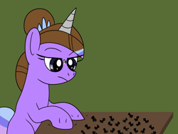 Size: 1440x1080 | Tagged: safe, artist:platinumdrop, oc, oc only, pony, unicorn, annoyed, request, solo, tiny, tiny ponies