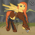 Size: 3200x3200 | Tagged: safe, artist:maître cervidé, oc, oc:flame fever, pegasus, pony, armor, axe, clothes, female, high res, scar, solo, weapon