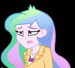 Size: 375x339 | Tagged: safe, artist:movieliker236, edit, edited screencap, screencap, princess celestia, principal celestia, human, equestria girls, g4, my little pony equestria girls: better together, black background, cropped, female, not a vector, simple background, solo