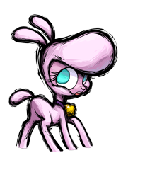 Size: 2400x2700 | Tagged: safe, artist:alts-art, pom (tfh), lamb, sheep, them's fightin' herds, butt, community related, female, high res, no pupils, plot, pom butt, simple background, solo, transparent background
