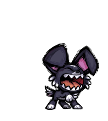 Size: 2400x2700 | Tagged: safe, artist:alts-art, dog, them's fightin' herds, community related, high res, open mouth, puppy, sharp teeth, simple background, solo, teeth, transparent background