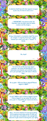 Size: 2048x5251 | Tagged: safe, gameloft, joshua magma, trixie, twilight sparkle, alicorn, pony, unicorn, g4, my little pony: magic princess, beard, brooch, cape, clothes, costume, dialogue, dialogue box, english, event, facial hair, female, fire beard, fire hair, fire moustache, fire serpent, hat, implied rainbow dash, implied spike, implied steven magnet, jewelry, lunar new year, male, mare, mobile game, speech bubble, text, trixie's cape, trixie's hat, twilight sparkle (alicorn)