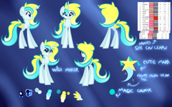 Size: 500x309 | Tagged: safe, artist:princessfaeron, oc, oc only, oc:wish maker, alicorn, pony, ask wish maker, female, mare, reference sheet, solo