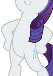 Size: 3780x5469 | Tagged: safe, artist:jhayarr23, edit, vector edit, rarity, pony, unicorn, fake it 'til you make it, g4, belly, bipedal, cropped, hooves on hips, pictures of bellies, pose, simple background, smiling, solo, transparent background, vector