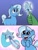 Size: 3072x4096 | Tagged: safe, artist:greenybeanz, trixie, oc, oc:anon, pony, unicorn, g4, big smile, blush sticker, blushing, cute, diatrixes, female, hand, high res, magic, mare, offscreen character, open mouth, open smile, smiling, solo focus, wand