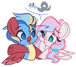 Size: 2653x2340 | Tagged: safe, artist:emberslament, oc, oc:demure breeze, pegasus, pony, chibi, clothes, high res, simple background, transparent background, uniform, wonderbolt trainee uniform