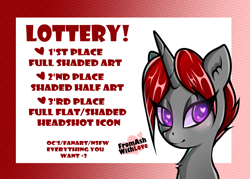 Size: 2800x2000 | Tagged: safe, artist:loverashley, oc, oc only, oc:ashley, pony, unicorn, bust, female, heart, heart eyes, high res, horn, mare, solo, unicorn oc, wingding eyes