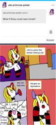 Size: 1176x2610 | Tagged: safe, artist:ask-luciavampire, oc, pony, undead, vampire, vampony, ask, potion, tumblr