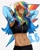 Size: 815x1019 | Tagged: safe, artist:cattenzei, rainbow dash, human, g4, dark skin, female, humanized, midriff, simple background, solo, white background, winged humanization, wings