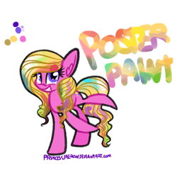 Size: 1024x1024 | Tagged: safe, artist:princessfaeron, oc, oc only, oc:poster paint, earth pony, pony, female, mare, simple background, solo, transparent background