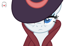 Size: 1172x720 | Tagged: safe, artist:alyssaricepony, rarity, pony, unicorn, g4, rarity investigates, base, clothes, detective, detective rarity, hat, looking at you, simple background, solo, transparent background