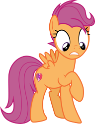 Size: 3000x3924 | Tagged: safe, artist:cloudy glow, scootaloo, pegasus, pony, g4, growing up is hard to do, .ai available, high res, older, older scootaloo, simple background, solo, the cmc's cutie marks, transparent background, vector