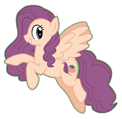 Size: 1569x1533 | Tagged: safe, artist:queertrixie, oc, oc only, oc:persimmon wings, pegasus, pony, female, magical lesbian spawn, mare, offspring, outline, parent:fluttershy, parent:sugar belle, simple background, solo, transparent background