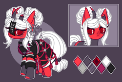 Size: 2484x1676 | Tagged: safe, artist:justsadluna, oc, oc only, pony, broken horn, bust, clothes, female, horn, mare