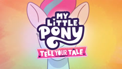 Size: 3072x1727 | Tagged: safe, screencap, zipp storm, pegasus, pony, g5, my little pony: tell your tale, sparky's sick, spoiler:g5, spoiler:my little pony: tell your tale, spoiler:tyts01e46, female, mare, my little pony logo, smiling, solo