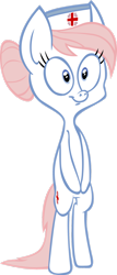 Size: 1024x2385 | Tagged: safe, artist:hotdiggedydemon, artist:vector-brony, nurse redheart, earth pony, pony, .mov, swag.mov, g4, bipedal, simple background, solo, standing, transparent background, vector