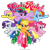 Size: 1500x1500 | Tagged: safe, applejack, fluttershy, pinkie pie, rainbow dash, rarity, twilight sparkle, alicorn, pony, g4, official, cafepress, female, mane six, simple background, stock vector, transparent background, twilight sparkle (alicorn)