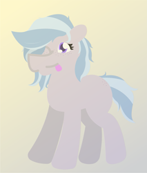 Size: 2269x2660 | Tagged: safe, artist:epsipeppower, derpibooru exclusive, oc, oc only, oc:winter azure, pony, cute, femboy, freckles, gift art, gradient background, high res, male, one eye closed, rig, shading, solo, tongue out, wink