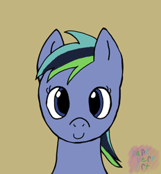 Size: 1494x1608 | Tagged: safe, artist:darkderp, oc, oc only, oc:dark derp, pegasus, pony, female, front view, happy, mare, smiling