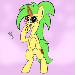 Size: 2000x2000 | Tagged: safe, artist:dafiltafish, oc, oc:piña, pony, unicorn, colored, female, high res, horn, magic, mare, mist, simple background, solo, telekinesis, unicorn oc