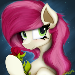 Size: 4000x4000 | Tagged: safe, artist:ser-p, roseluck, pony, g4, absurd resolution, flower, rose, solo