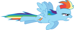 Size: 7363x3000 | Tagged: safe, artist:cloudy glow, rainbow dash, pegasus, pony, g4, the super speedy cider squeezy 6000, .ai available, female, flying, mare, simple background, solo, spread wings, transparent background, vector, wings