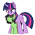 Size: 1200x1200 | Tagged: safe, artist:thebatfang, twilight sparkle, oc, oc:filly anon, earth pony, pony, unicorn, g4, behaving like a cat, cute, duo, female, filly, foal, happy, horn, licking, mare, one eye closed, ponybooru import, simple background, smiling, standing over, tongue out, transparent background, twilight cat, unicorn twilight, wholesome