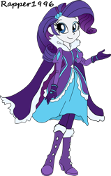 Size: 3176x4991 | Tagged: safe, artist:rapper1996, rarity, human, equestria girls, g4, boots, clothes, female, high heel boots, shoes, simple background, solo, transparent background