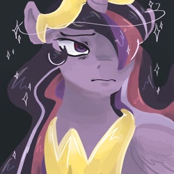 Size: 2048x2048 | Tagged: safe, artist:dmitrymemovznok, twilight sparkle, alicorn, pony, g4, the last problem, crown, frown, high res, jewelry, older, older twilight, older twilight sparkle (alicorn), peytral, princess twilight 2.0, regalia, solo, twilight sparkle (alicorn)