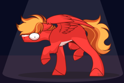 Size: 1946x1312 | Tagged: safe, artist:krypticquartz, oc, oc:nitro light, pegasus, pony, male, sneaking, solo, stallion, watermark