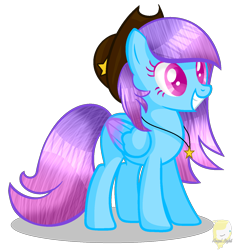 Size: 1388x1484 | Tagged: safe, artist:angellightyt, oc, oc only, pegasus, pony, base used, colored wings, eyelashes, female, grin, hat, jewelry, mare, necklace, pegasus oc, simple background, smiling, solo, transparent background, two toned wings, wings