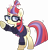 Size: 3620x3747 | Tagged: safe, artist:php178, derpibooru exclusive, part of a set, moondancer, pony, unicorn, amending fences, g4, my little pony: friendship is magic, .svg available, bushy brows, button, clothes, cute, dancerbetes, glasses, glowing, glowing horn, hair beads, happy, high res, horn, inkscape, lidded eyes, looking back, looking up, magic, magic aura, messy hair, messy mane, messy tail, moon, movie accurate, multicolored mane, multicolored tail, part of a series, purple eyes, raised hoof, simple background, smiling, stars, striped mane, striped tail, svg, sweater, tail, thick eyebrows, transparent background, vector