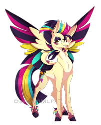 Size: 3272x4030 | Tagged: safe, artist:darkjillmlp123, oc, oc:lightning spark, pegasus, pony, colored wings, female, mare, multicolored wings, simple background, solo, transparent background, wings