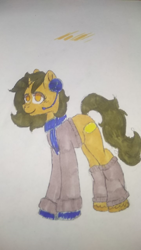 Size: 720x1280 | Tagged: safe, artist:abble green, oc, oc only, oc:sagiri himoto, pony, unicorn, clothes, colored, horn, leg warmers, solo, traditional art, unicorn oc