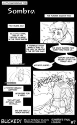 Size: 634x1024 | Tagged: safe, artist:bucked, king sombra, anthro, comic:sombra's final lesson, g4, comic, lineart, sword, weapon
