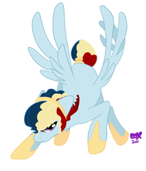 Size: 600x705 | Tagged: safe, artist:pandadox, oc, oc only, pegasus, pony, face down ass up, hoof shoes, jewelry, male, pegasus oc, ring, scar, simple background, solo, stallion, tail, tail ring, transparent background, wings