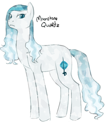 Size: 393x456 | Tagged: safe, artist:mewponies, oc, oc only, oc:moonstone quartz, crystal pony, pony, female, mare, simple background, solo, white background