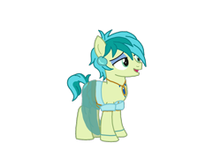 Size: 1024x768 | Tagged: safe, artist:chanyhuman, sandbar, earth pony, pony, g4, aladdin, clothes, cosplay, costume, crossplay, disney, jasmine, jewelry, male, necklace, simple background, solo, teenager, transparent background, vector