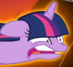 Size: 846x784 | Tagged: safe, screencap, twilight sparkle, alicorn, pony, g4, twilight's kingdom, faic, floppy ears, funny face, great moments in animation, implied lord tirek, magic, open mouth, smear frame, solo, twilight sparkle (alicorn), twilight vs tirek