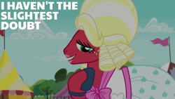 Size: 1920x1080 | Tagged: safe, edit, edited screencap, editor:quoterific, screencap, big macintosh, earth pony, pony, brotherhooves social, g4, crossdressing, male, orchard blossom, solo, stallion